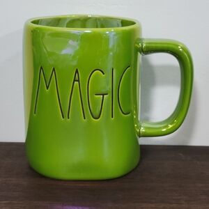 Rae Dunn Green Iridescent Magic Mug